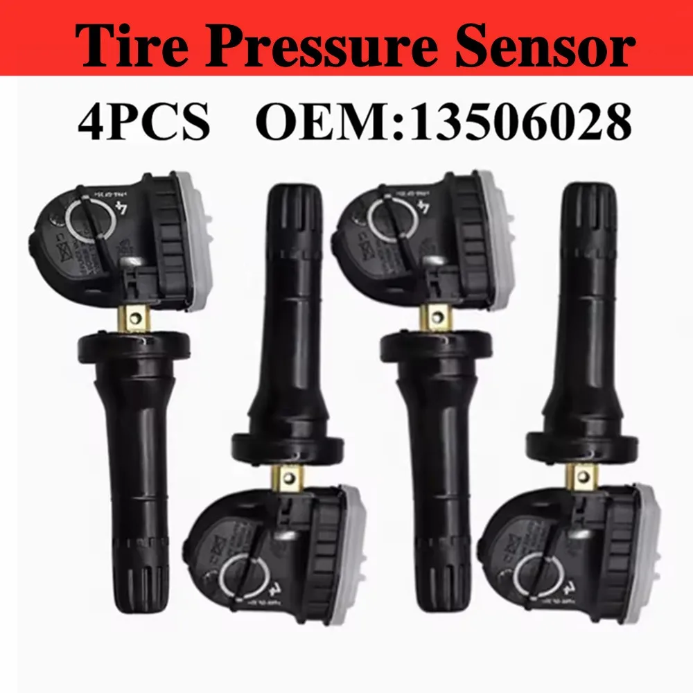 4PCS Tire Pressure Monitor Sensor TPMS 13506028 for Opel Adam Ampera Antara Astra J Corsa D Insignia Meriva B Mocha Zafira C