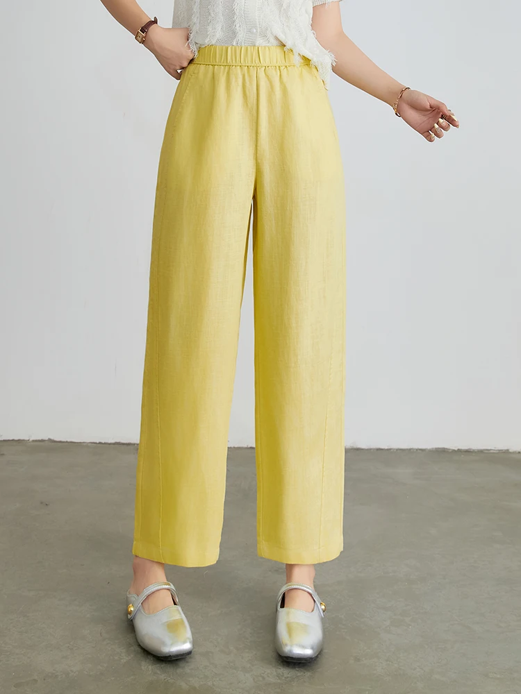 

High Waist Slim Fit Harem Pants Women's Summer Thin New Small Size Casual Loose Wide Leg Pants Korean Style Commute Wind