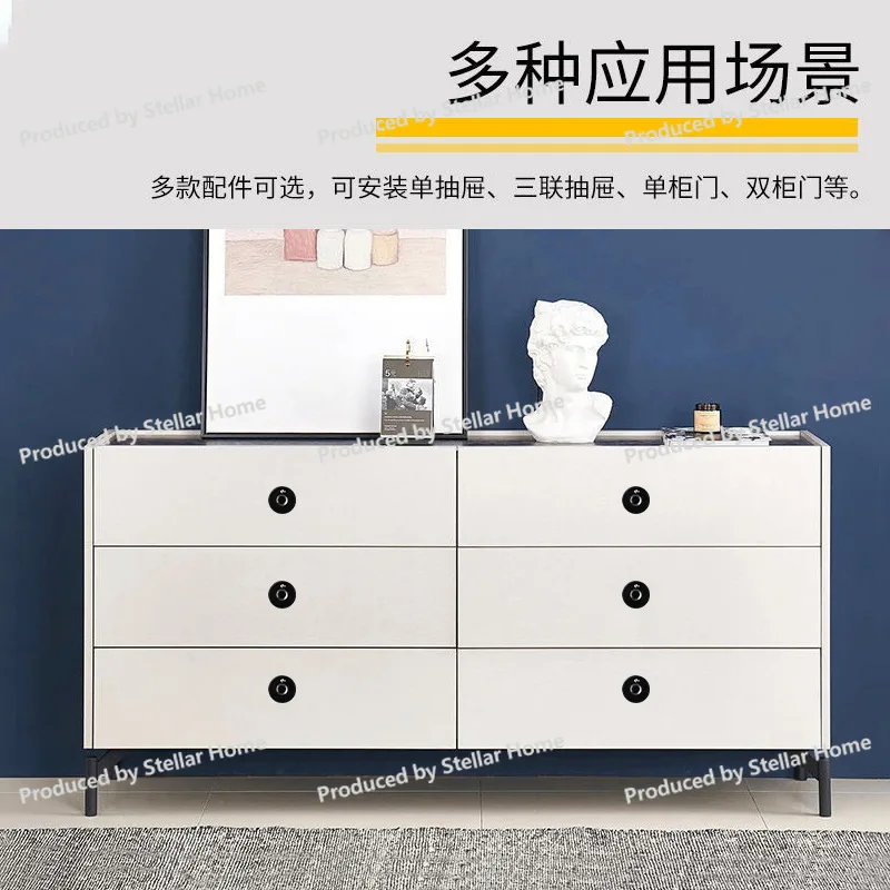 Smart Drawer Fingerprint Lock Smart Cabinet Lock Home Locker Wardrobe Lock Anti-theft Electronic Office File Cabinet