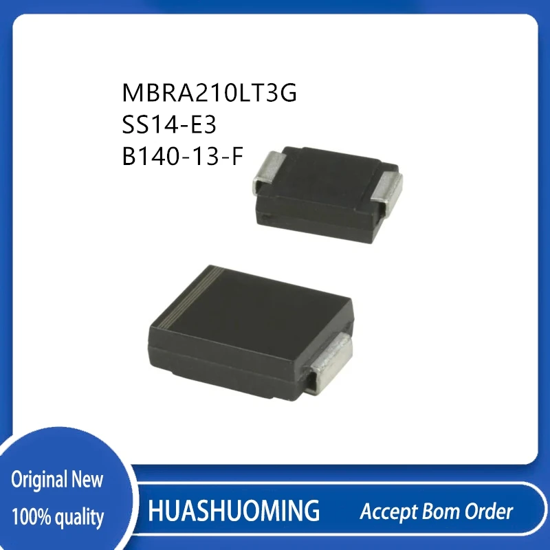 100Pcs/Lot  MBRA210LT3G  B2L1 SS14-E3 61T SS14  B140-13-F  B140  B140-13 DO-214