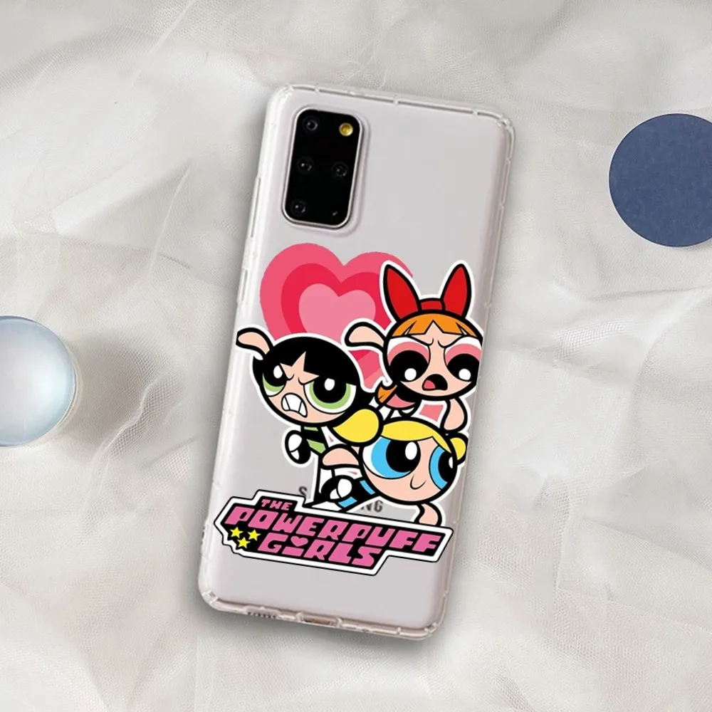 Cute-P-Powerpuffes-G-Girls Phone Case For Samsung A12 21 30 31 51 52 70 71 For Redmi8 9 10 For Honor10 70 50 Clear Case