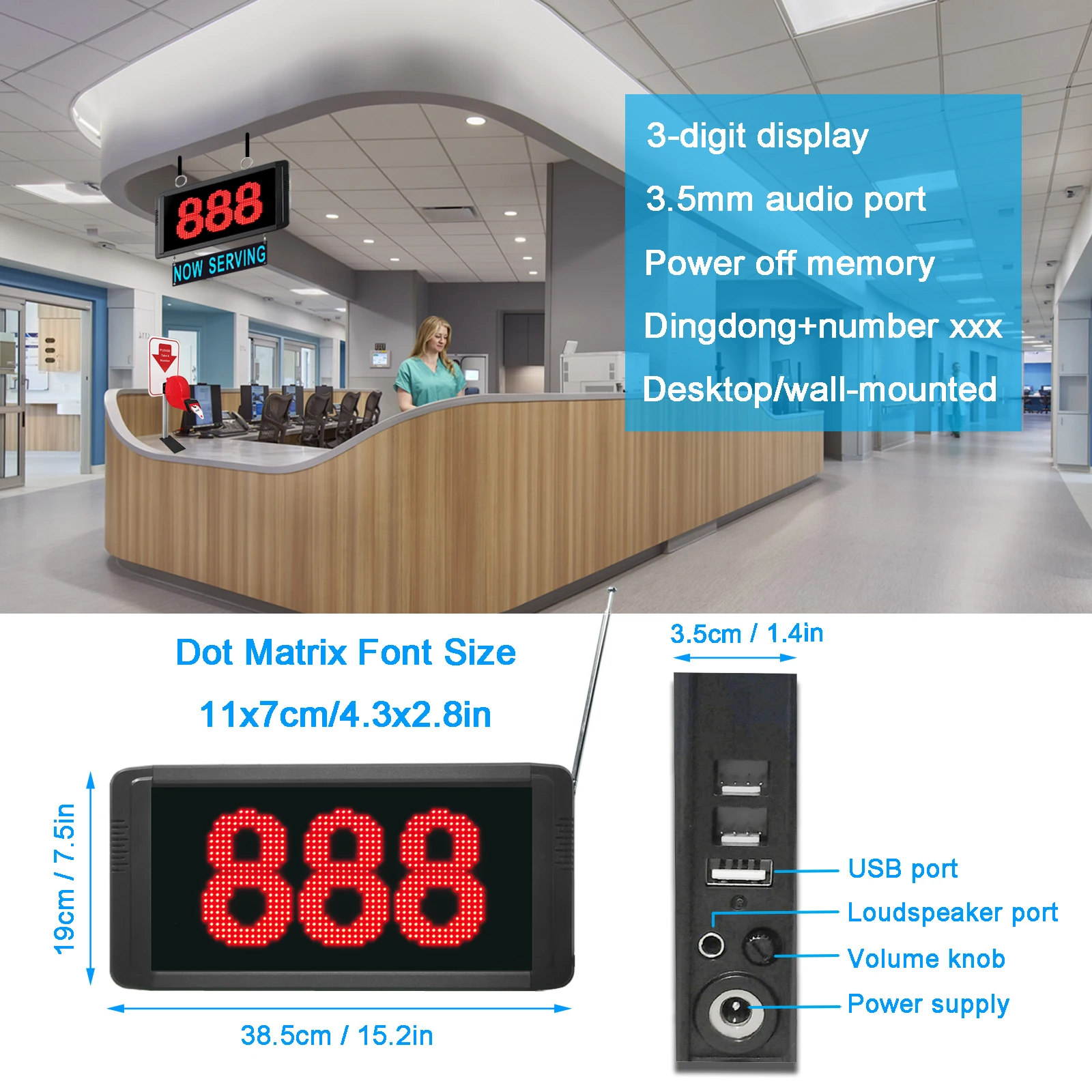 Waiting Number Calling System Queue Calling System Restaurant Pager  Queue Management System for Restaurant/Cafe/Clinic/Bank