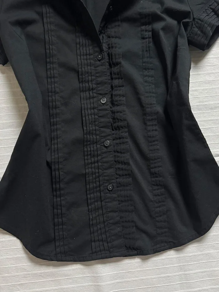 

Chic Bla ort Sve irt Women's Original Design Faionable Cotton Blend Top Lightweight Luxury Anti-Aging Ele