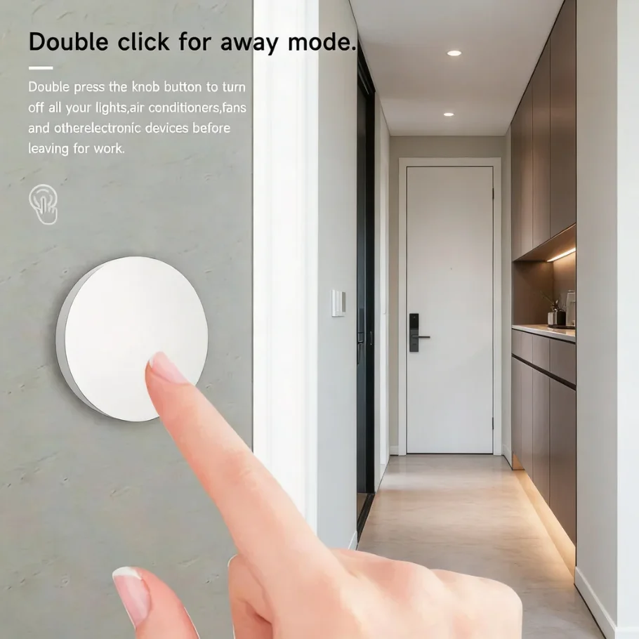 Tuya Zigbee Smart-Szenenschalter, Druckknopf-Fernbedienung, Drahtlose Automatisierung, Mehrfach-Szenen-Auslöser, Unterstützt Alexa und Google Voice – Detail 3
