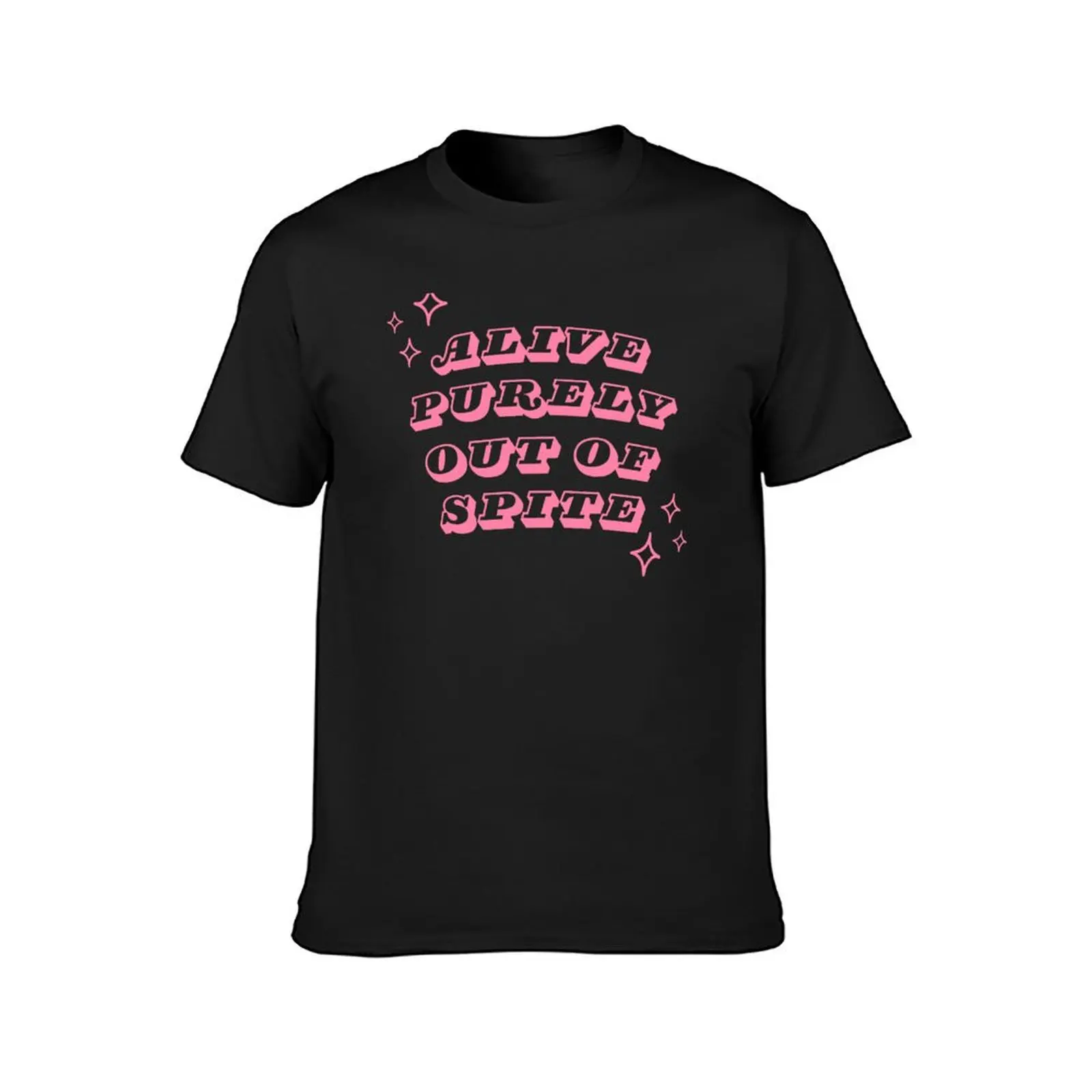 Alive out of Spite Dark Pink T-Shirt tees cute clothes plus size tops kawaii clothes plain black t shirts men