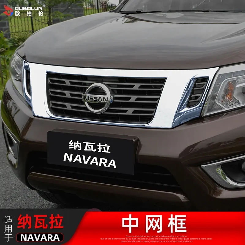 

Car Accessories For Nissan Navarre 2017 2018 2019 2020 2021 2022 High quality ABS Front Grille Around Trim Racing Grills Trimg