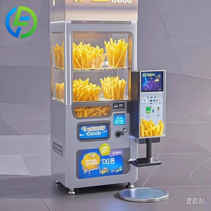 Customize Fine Quality French Fries Machine Vending Only 35 Second French Fries Vending Machine