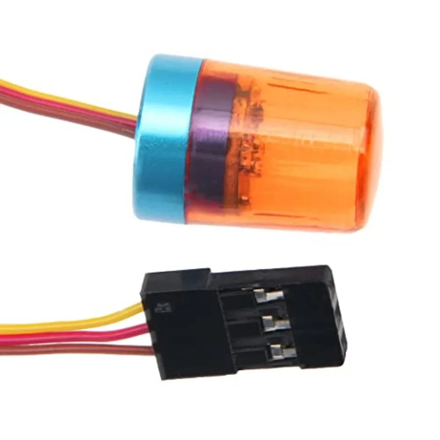 Multi-Function LED Flash Lights Alarm Lamp Flashing Rotating Beacon Light Compatible with 1/10 TRX4 SCX10 RC Crawler Car 1/14 T 4