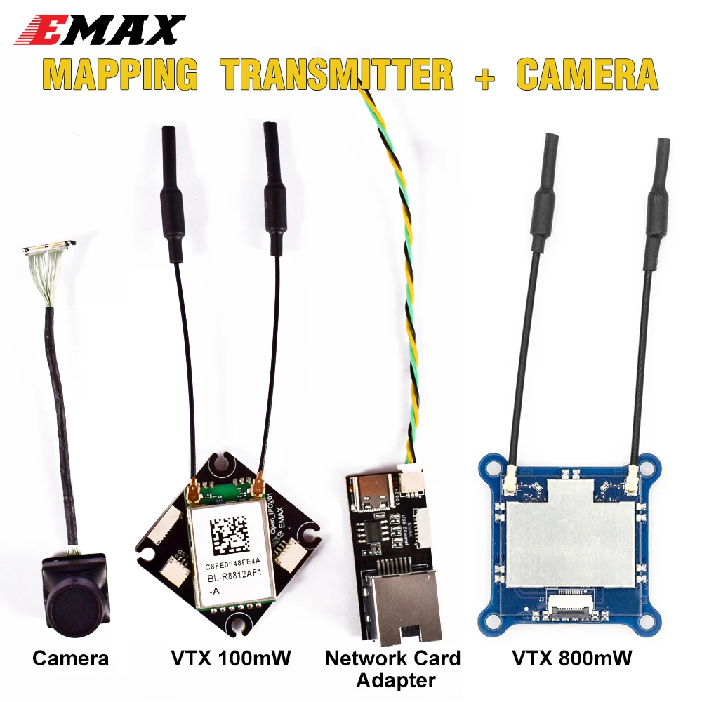 ​EMAX VTX Video Transmitter 100mW 800mW Wyvern Link Alpha OpenIPC High-definition With Sony IMX415 Sensor Camera For 5inch Drone