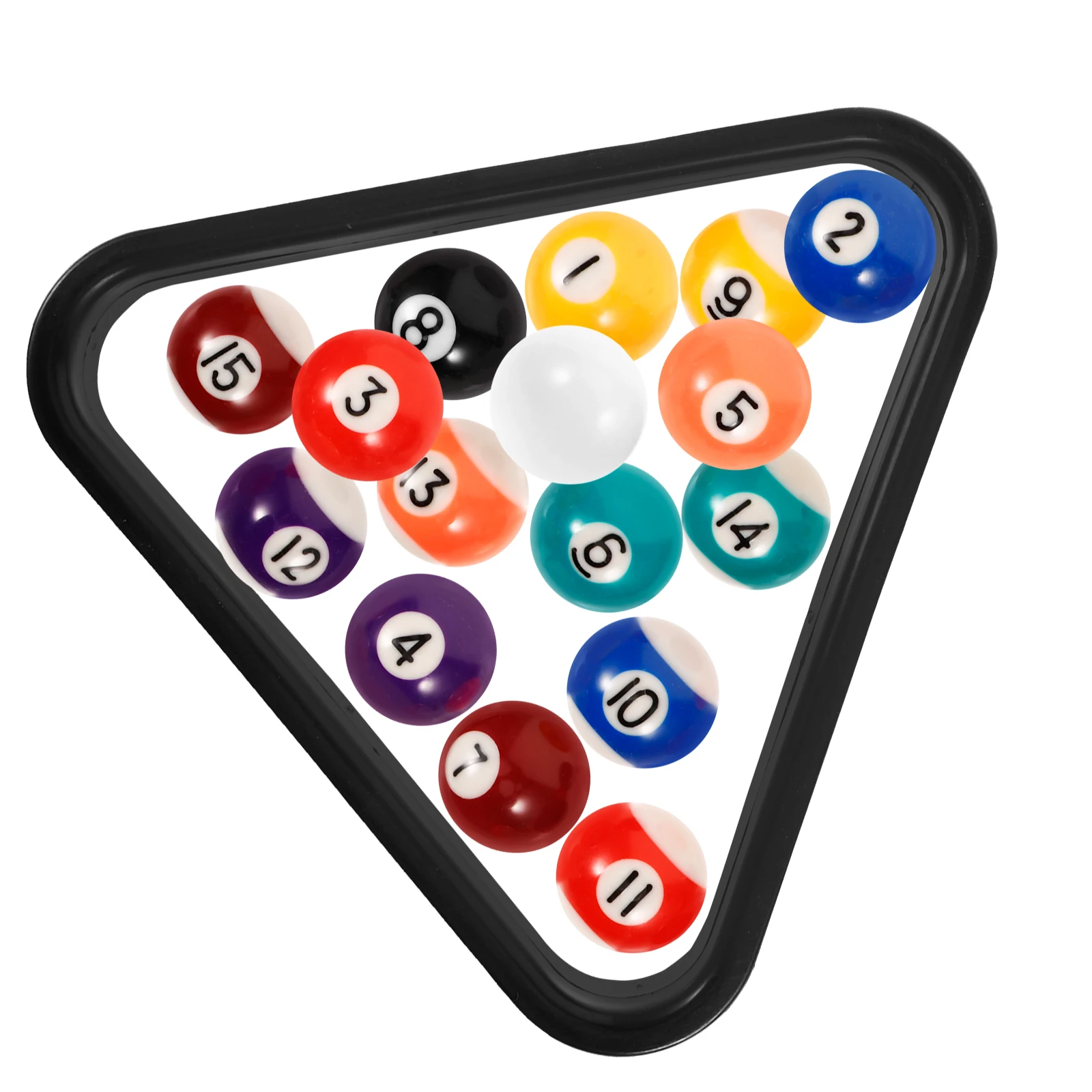 

1Set Resin Billiard Balls Mini Pool Balls Set for Kids Smooth Surface Design Home Billiards Billiard Ball Billiards Rack