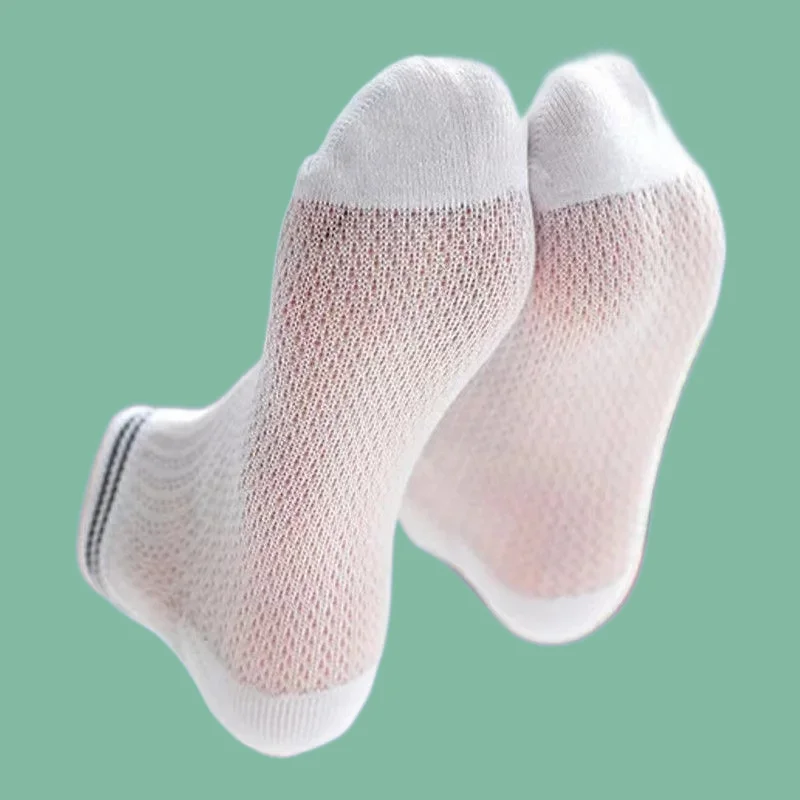 

5/10 Pairs Primary and Secondary School Students Sports Socks Children's Socks Summer Hollow Boys 2024 Mesh Girls New Thin Socks