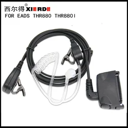 XIERDE Ear Bud Earphone Headset Speaker PTT Mic For Airbus EADS THR880 THR880I Walkie Talkie Air duct earphones