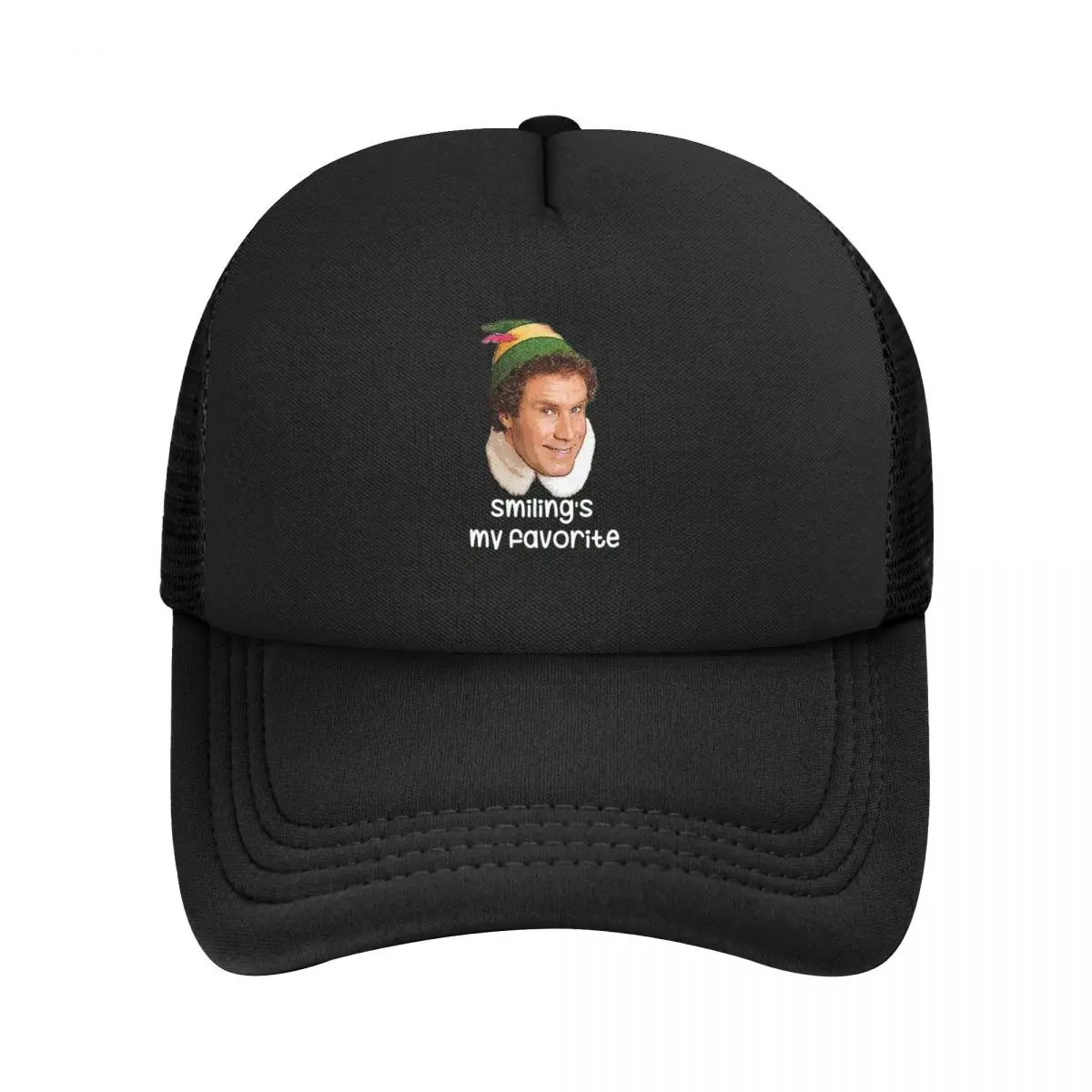 Smiling's My Favorite Buddy The Elf Movie Will Ferrell Mesh Baseball Caps Snapback Baseball Hats Casquette For Men's And Women's