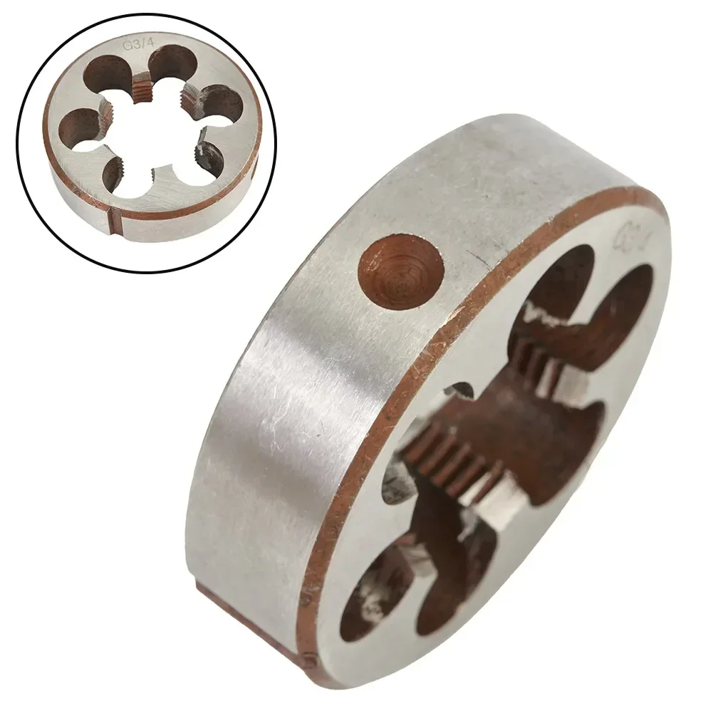 HSS Pipe Threads Round Dies Taps & Die 1/8 1/4 3/8 1/2 3/4 HSS High Speed Steel Pipe Thread Round Die Hand Tools Tap Die