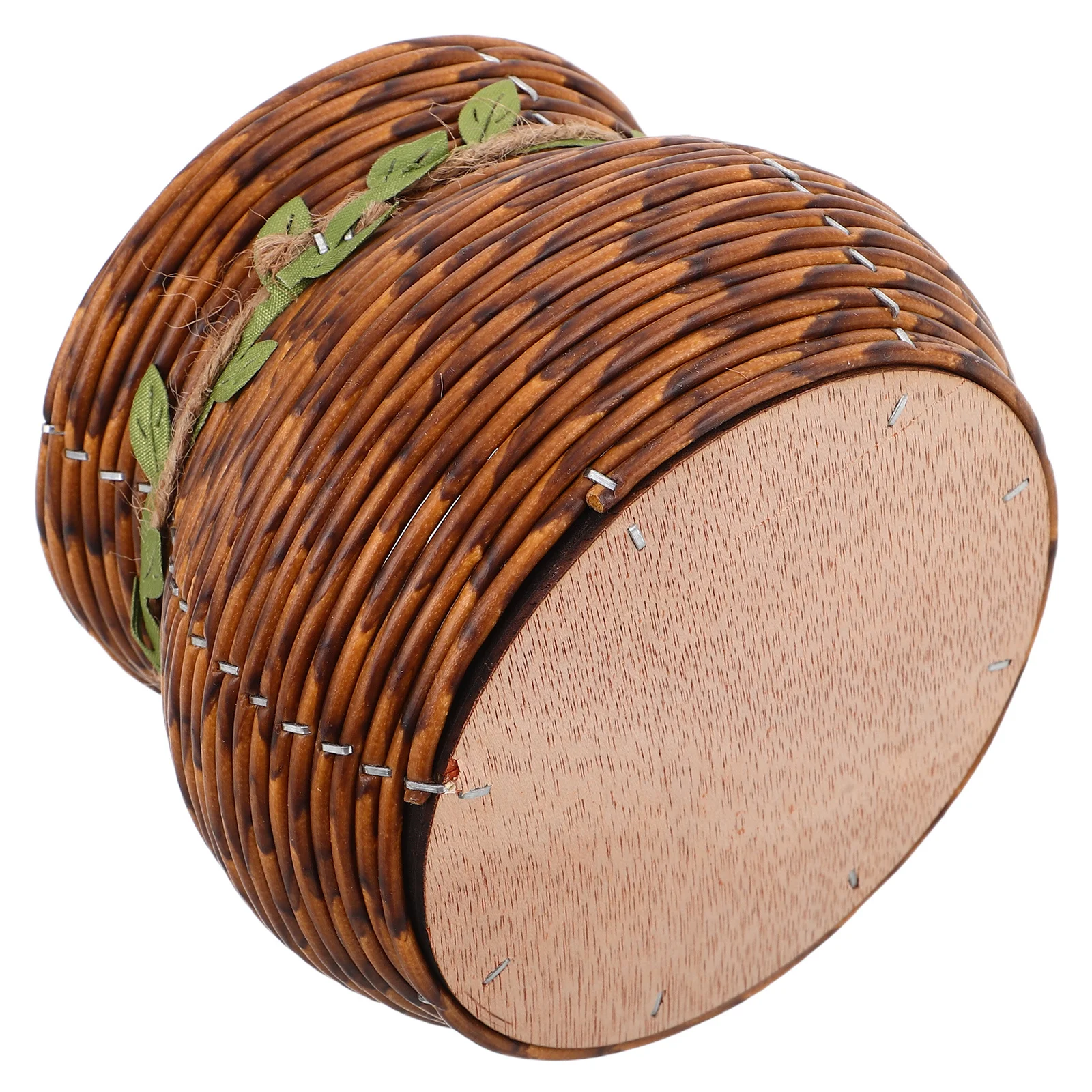 

1pcs Woven Flower Basket Handmade Rattan Planter Decorative Storage Basket For Indoor Plants Desktop Home Office Decor Flower