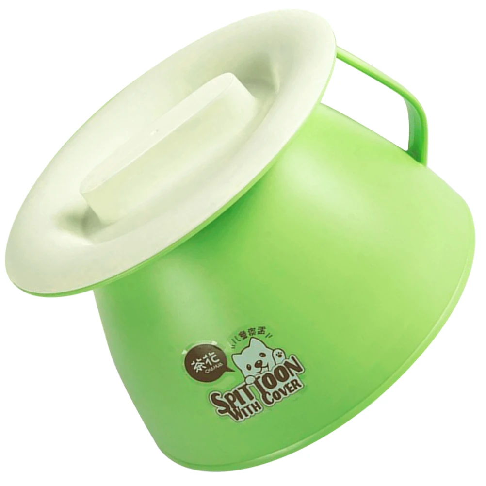 

Children Spittoon Plastic Unisex Urine Bucket with Cover Portable Toilet for Home Bedroom Lightweight Drop Resistant Durable