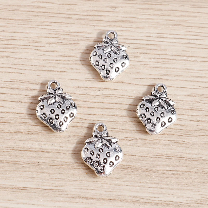 Tusember 20 Stück Legierungs-Pflanzenanhänger, Metall-Blatt-Blumen-Baum-Charms für Schmuckherstellung, Ohrringe, Halsketten, DIY-Armband-Zubehör – Detail 29