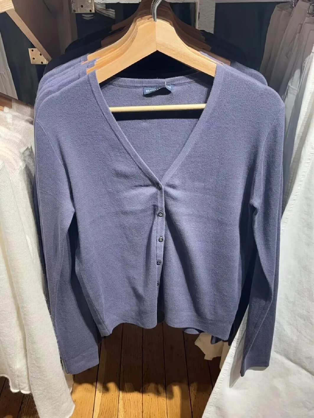 Cardigan en coton bleu marine à col en V pour femmes, pulls adt simples à manches longues, manteau vintage doux, tricots de style preppy, printemps