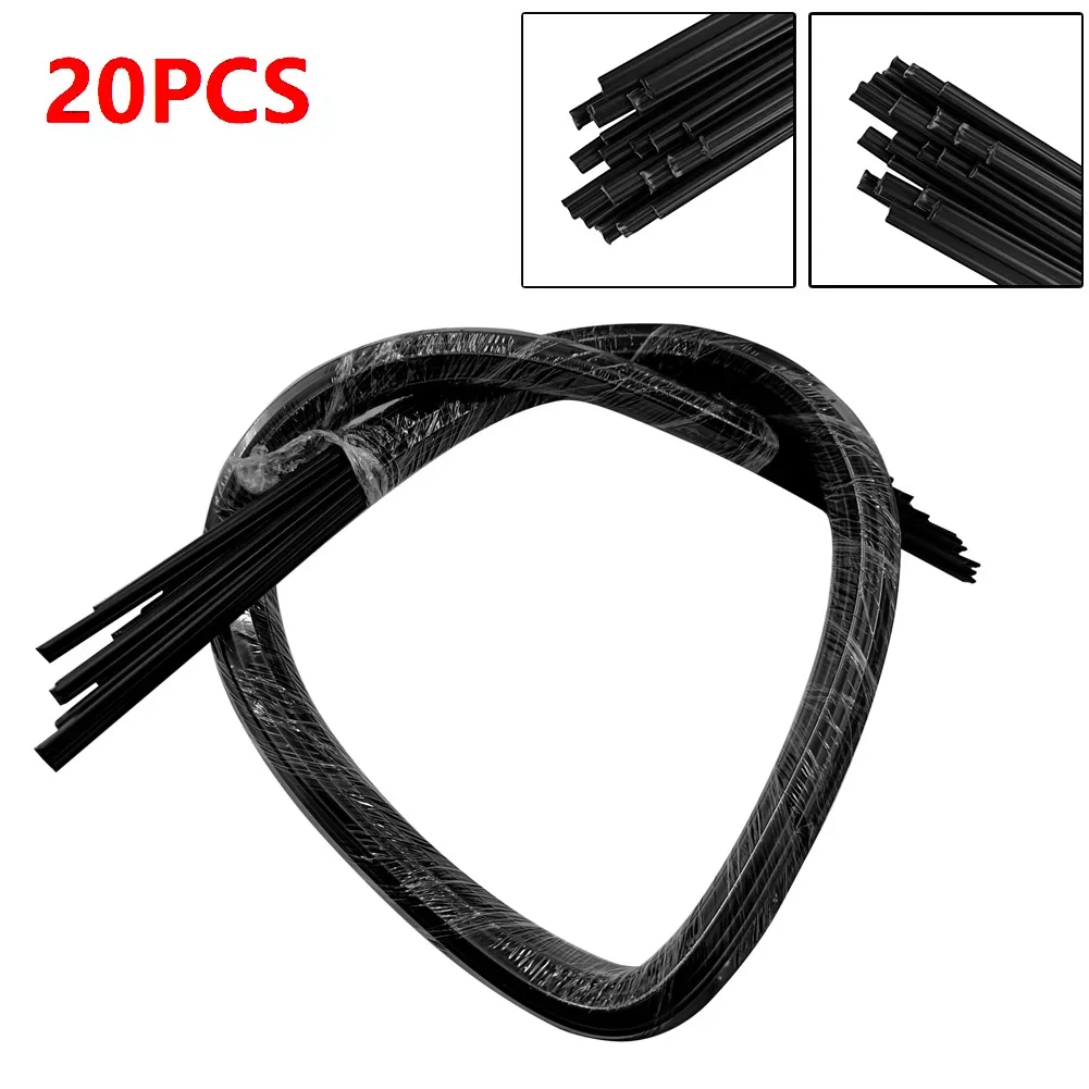 20pcs 1000mm Black PP Plastic Welding Rods For Car Bumper PP Plastic Water Tank Repair Welder Tools Resistant Acid Alkali