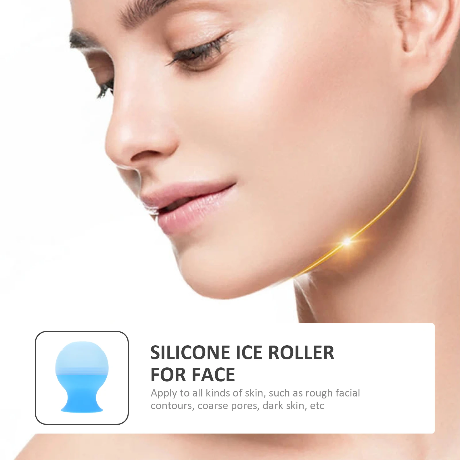 أداة تجميل لتبريد العين من السيليكون للعناية بالبشرة وحامل ثلج سبا لملحقات الوجه وحامل مدلك الوجه #2