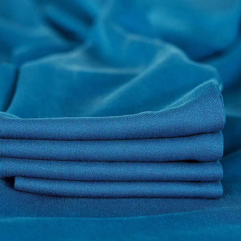 Intellectual V-neck Sweater Autumn and Winter New Elegant Peacock Blue Slim-Fitting Patchwork Lace-up Top