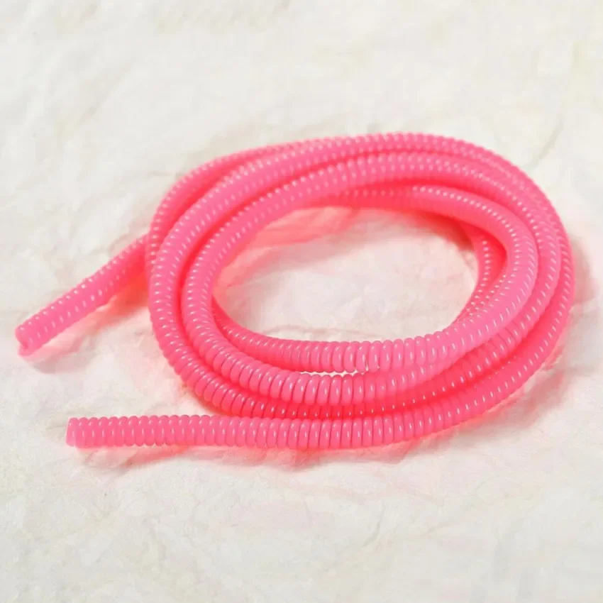 Color 60CM Solid Cable Hold Colorful TPU Spiral USB Charger Cable Cord Protector Wrap Cable Winder Home Organizer