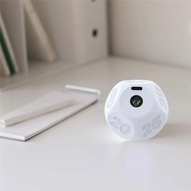 DT19-Cube Kitchen Timer-Rechargeable Countdown Timer 15-20-30-45-60-Min Settings For Cooking, Classroom Use, Exercise A