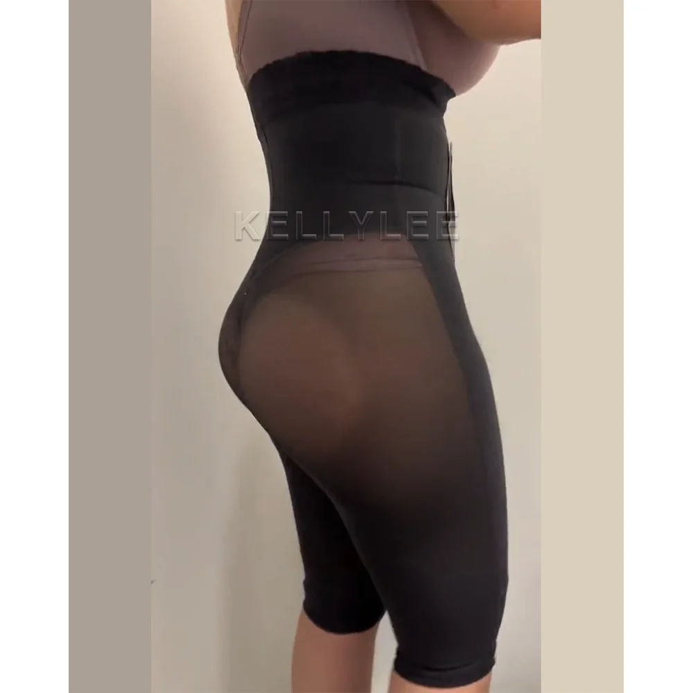 Shaped Up High-waisted Breasted Hip Lift Shorts Versatile Classic Black Versatile Slimming Panties Women's Tight  Lace Underwear