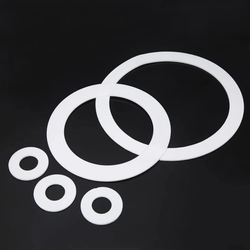 PTFE Gasket High Temperature Resistance Plastic King Flange Seal Washer Thick 1.25mm ID 3/4/5/6/7/8/9/10/11/11.2/12/12.5/13mm