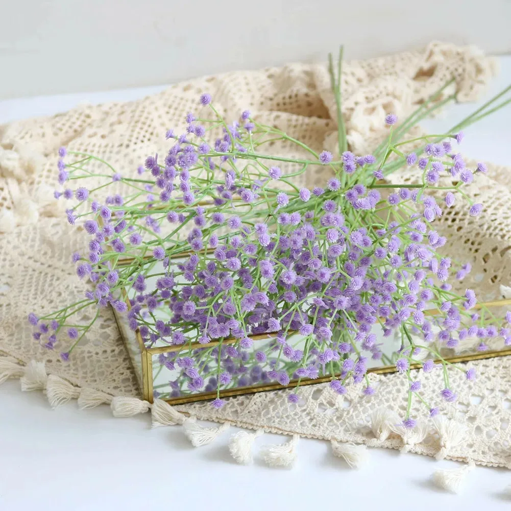 1 Bunch Of Artificial Babysbreath White/dark Purple/light Purple/pink/rose Red/blue Fake Flowers Home Decor Party Decor Wedding
