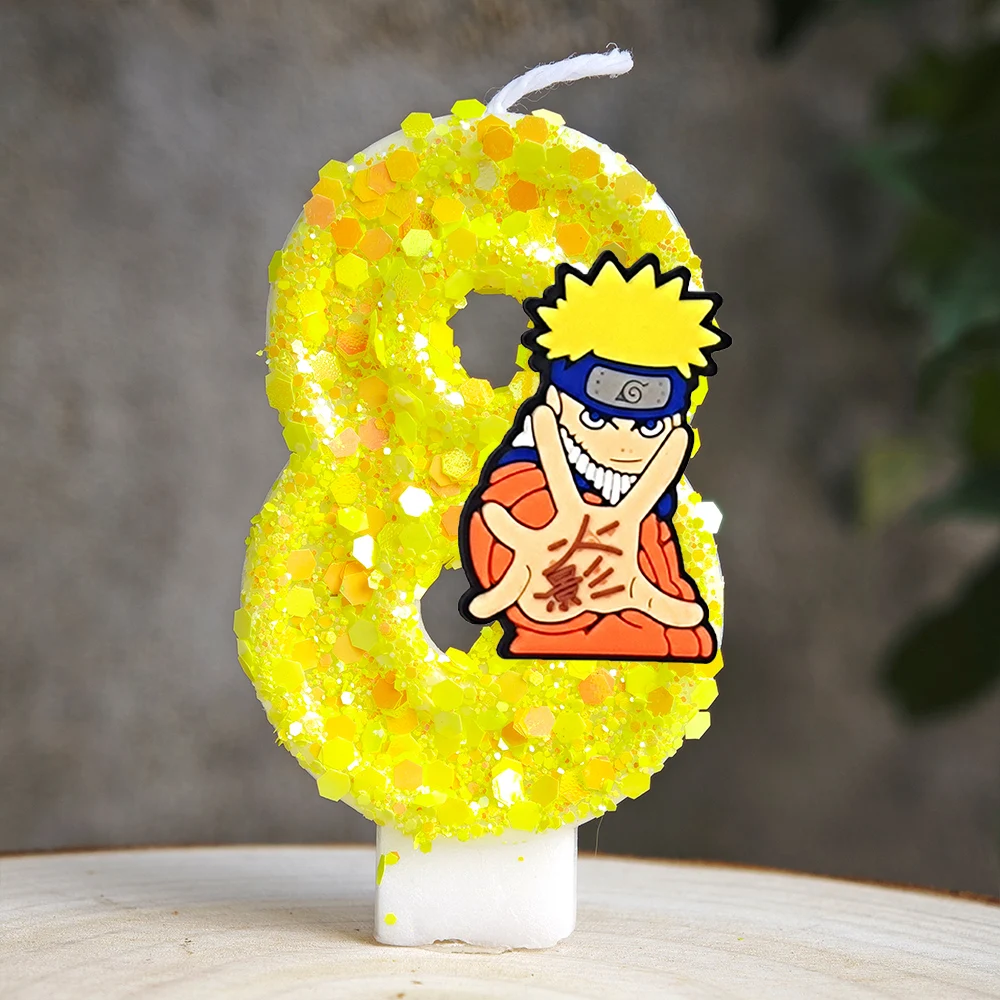 Naruto-Themen-Kuchenkerzen Anime Geburtstagstorten-Dekorationskerzen Party-Dekorationen Zubehör – Detail 9