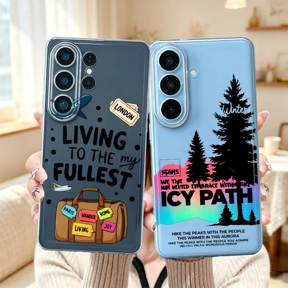 Phone Cover Case for Samsung Galaxy S26 Ultra S24 S25 Edge S22 FE S20 Plus Note 20 Ultra 10 S21 S23 Ultra S23Ultra Travel
