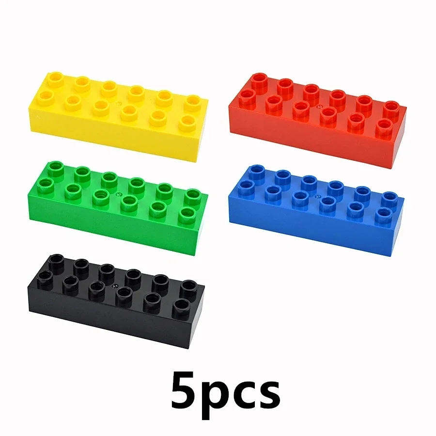 Big Size MOC Marble Race Run Track Maze Building Block Funnel Slide Ball Bricks Large Toys Creative Assemble Compatible Duploes