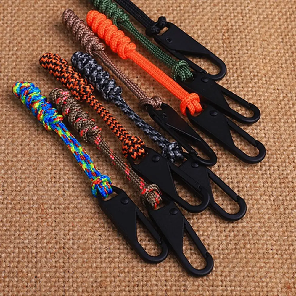 Creative Detachable Zipper Sliders Wear-resistant Umbrella Rope Woven Zipper Replaceable Accessories Durable Pull Rope Outdoor