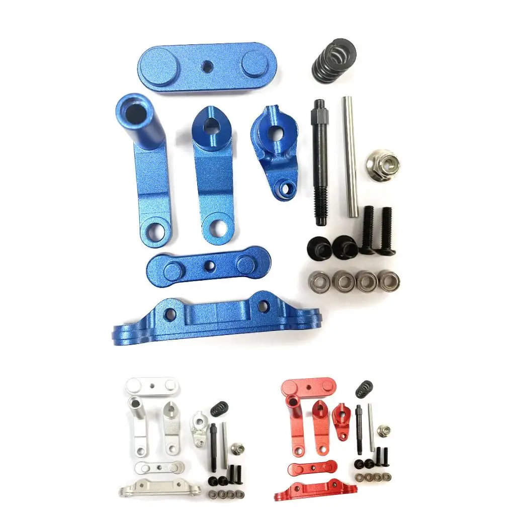 Aluminium Hoge Precisie Stuurservo Saver Compleet Voor 1/10 LOSI Baja Rey 4WD RC Auto Deel RC Auto Accessoires Zilver