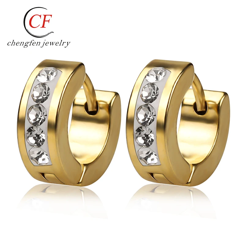 

Hinged Tiny Small Cubic Zirconia Earrings Wedding Jewelry Women Ear Clip