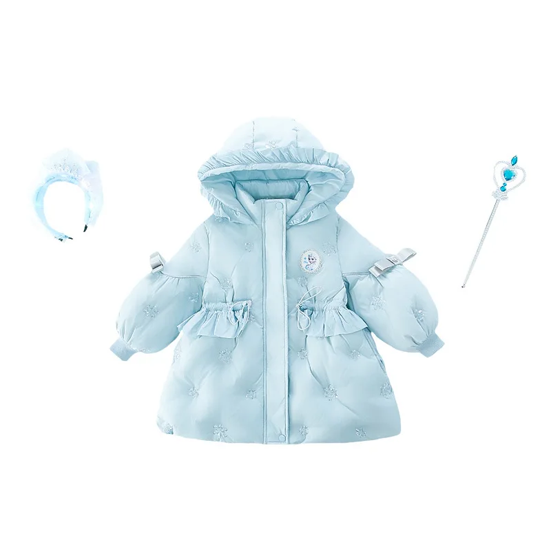 سترة إلسا داون للفتيات الكوريات لعام 2025، معطف دافئ عصري للبيع بالجملة #4