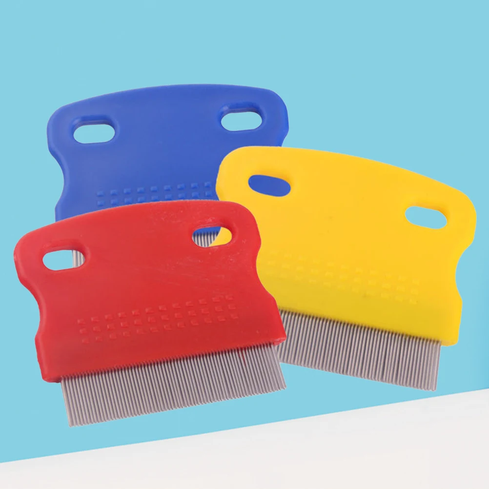 

2 Pcs Stainless Steel Comb Durable Pet Grooming Knot Remover Hair Cleaner Brush Combs for Cats Dogs Fine Tines Remove