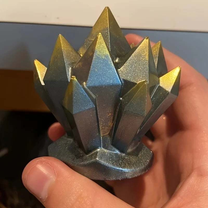 1pcCrystal Cluster Decorative Silicone Mold Candle Pendulum Jewelry Silicone Molded Silicone Mold，Candle mould，Resin Mold，Epoxy - view 5