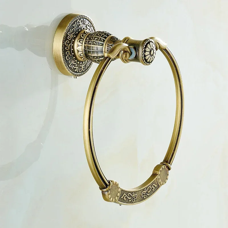 

Vidric Antique Finished Bathroom Brass Towel Ring Holder, Bathroom Accessories Towel Ring Hanger, Towel Holder,Towel Bar SL-7804