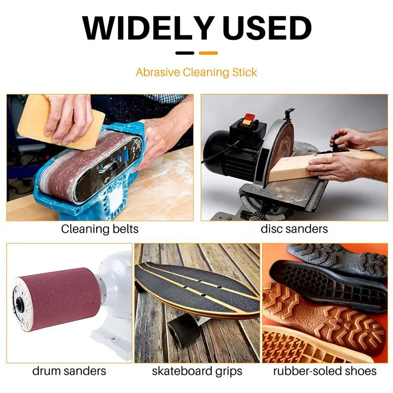 AT21-Abrasive Cleaning Glue Stick Sanding Belt Band Drum Cleaner Sandpaper Cleaning Eraser For Belt Disc Sander