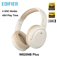 Edifier W820NB Plus Auriculares inalámbricos con cancelación de ruido 49 horas de reproducción 43dB ANC Codec LDAC de alta resolución Auriculares Bluetooth sobre la oreja