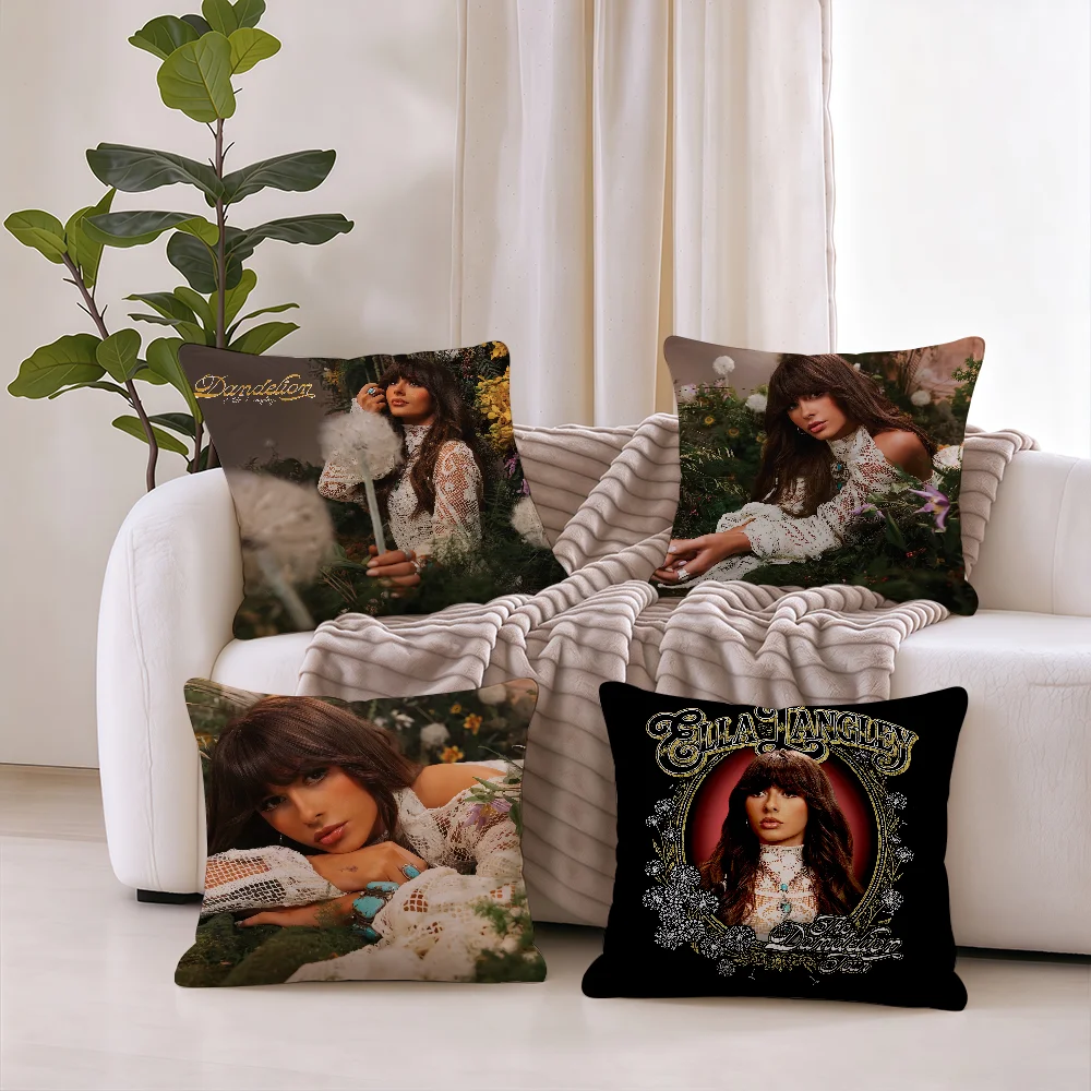 Singer E-Ella Langley dandelion cushion cover Square Office Bedroom Headboard Sofa Living Room Backrest Cushions Sleeping