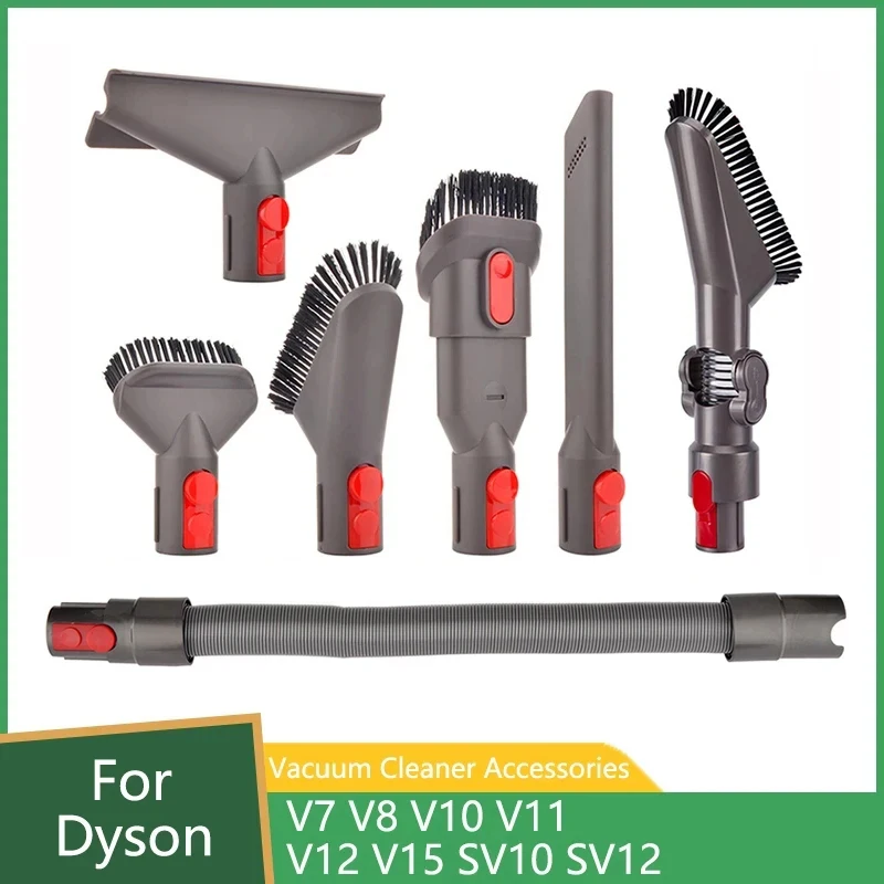 Replacement Suction Nozzle Bristle Brush Kit For Dyson V7 V8 V10 V11 Vacuum Cleaner Spare Parts Suction Head Crevice Tools Set