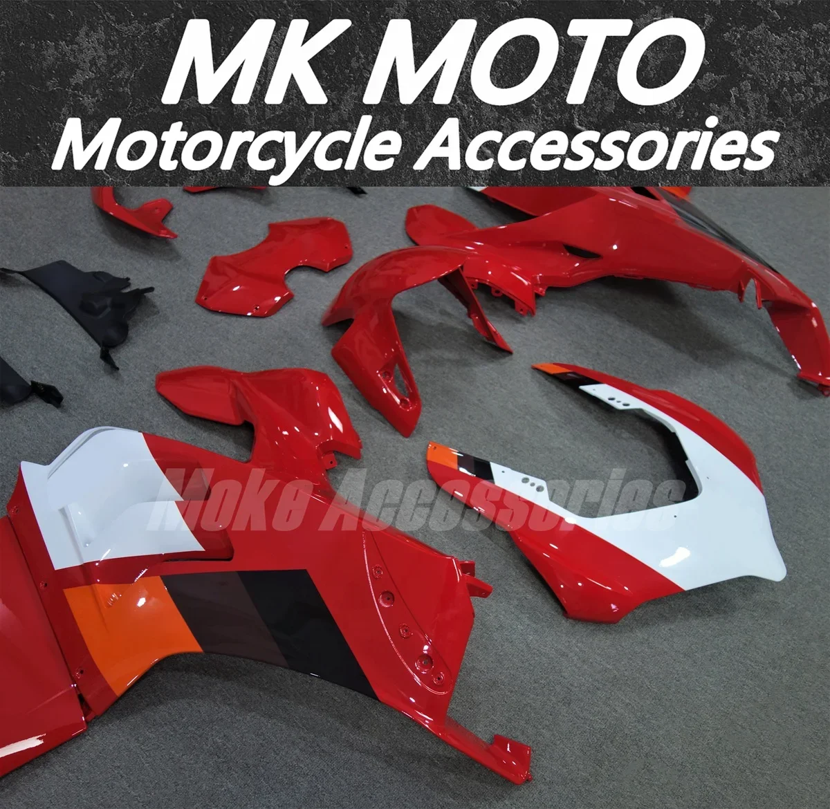 Fairings Kit Fit For Panigale v4s v4r 2020 2021 Bodywork Set 20 21 Abs High Quality Injection Red White Orange