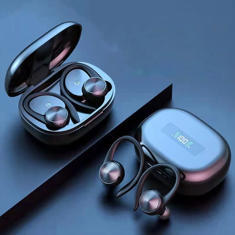 

Hook-on Wireless Bluetooth Earphone Digital Display TWS Wireless Earphones HiFi Bilateral Bluetooth Headset Listening Music