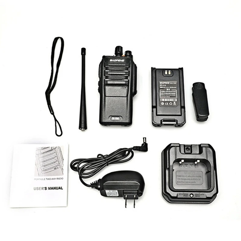 Baofeng BF-S56 Walkie-talkie Large Capacity Battery IP67 Waterproof Single-stage High-power Portable Handheld Intercom Boutique
