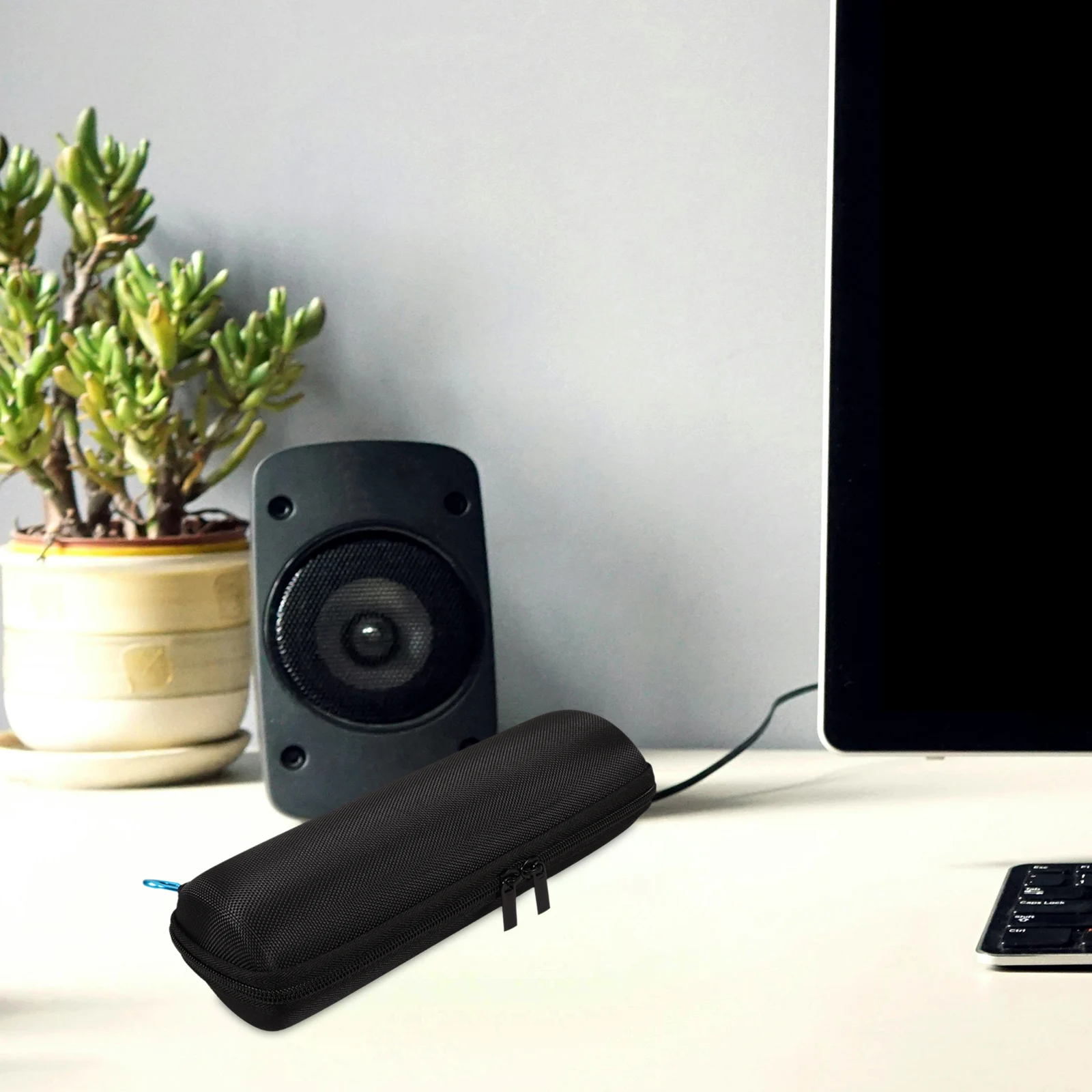 

Black Loudspeaker PU Box Organizer Size 197 95Cm Protective Compact for Charge2 Wireless Speaker Outdoor Use