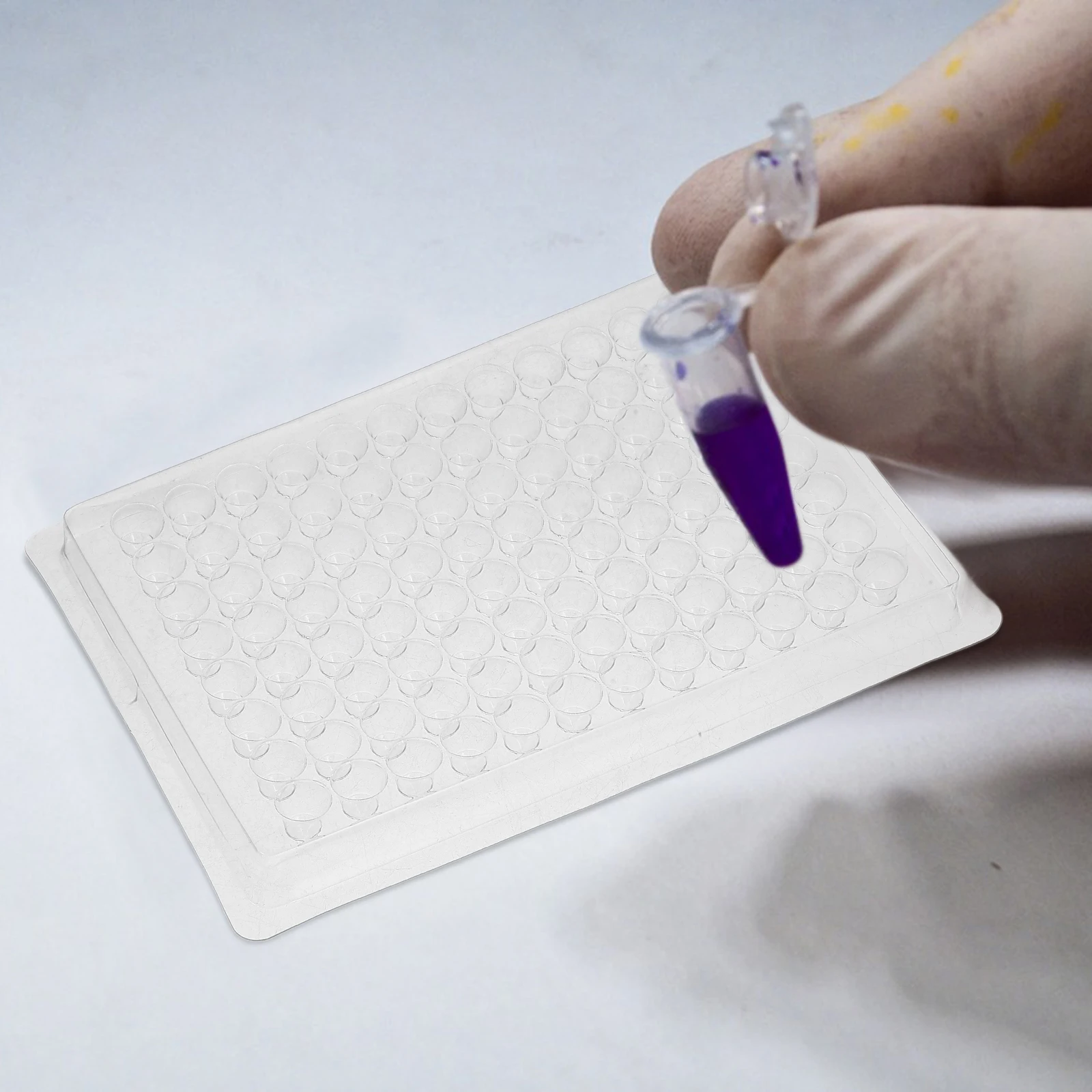 

100 Pcs Tissue Blood Clot Plate Reaction Culture Tray Tool Transparent Pvc Lab Dishes