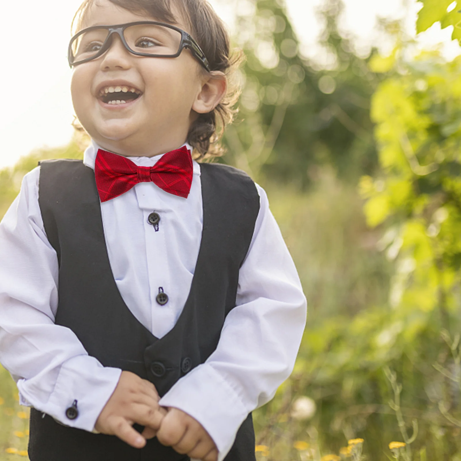 

Polyester Bow Tie Plaid Adjustable Classic Style Lightweight Comfortable Formal Party Wedding Bowknot Accessory Polyester Yarn